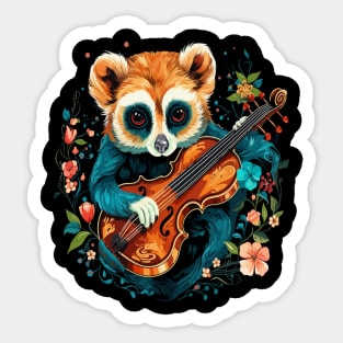 Slow Loris Playing Violin Sticker